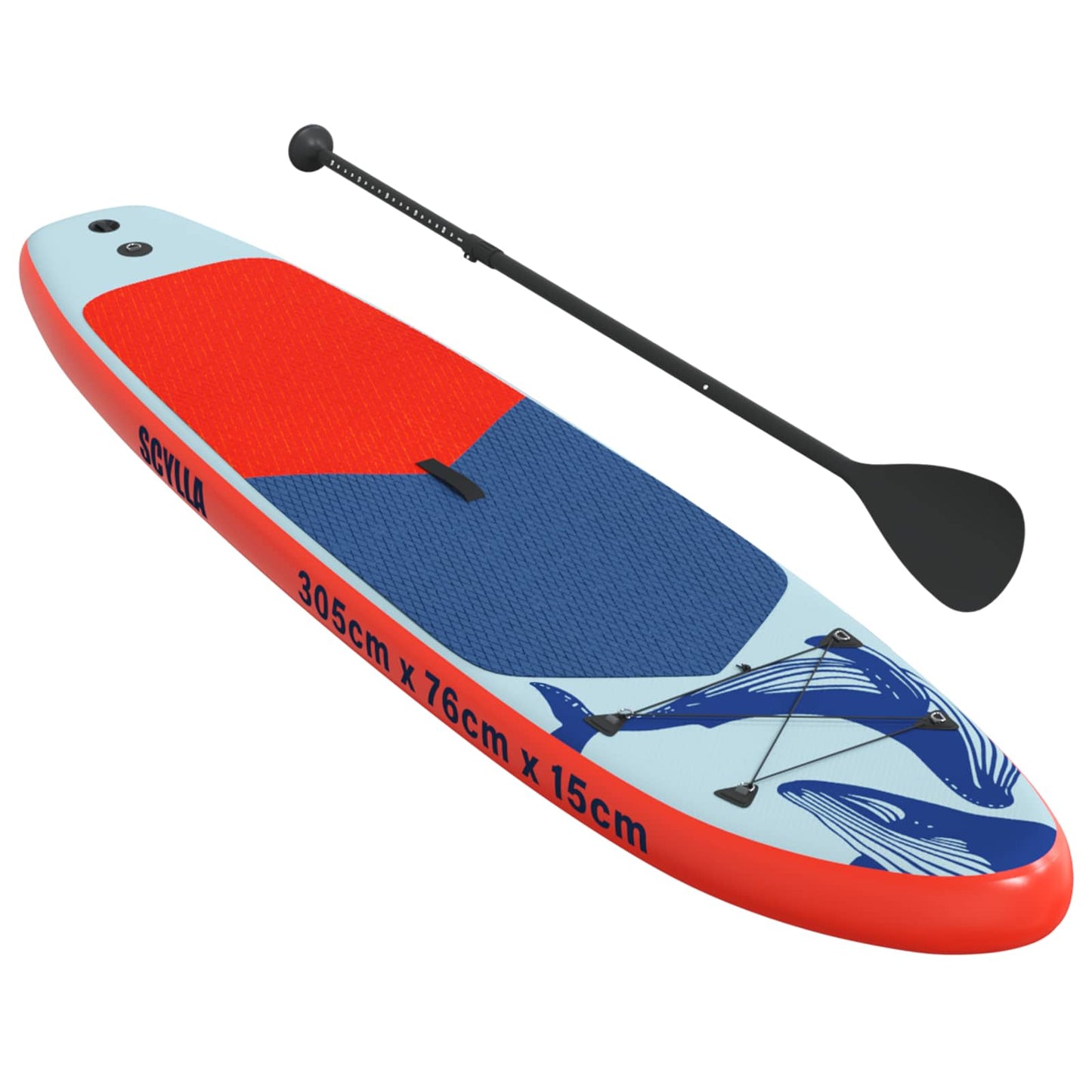 Oppblåsbar Stand Up Paddle Board SCYLLA 305 x 76 x 15 cm Blå