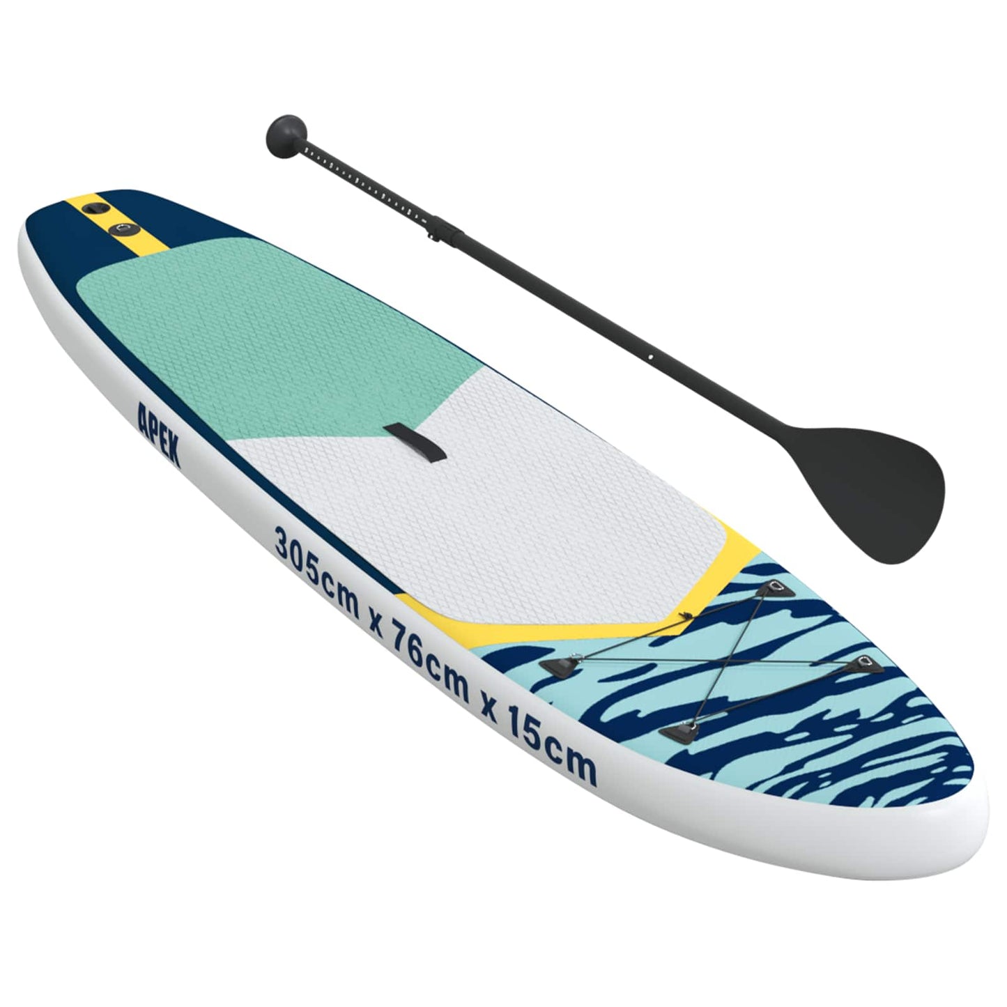 Oppblåsbar Stand Up Paddle Board APEX 305 x 76 x 15 cm Blå for