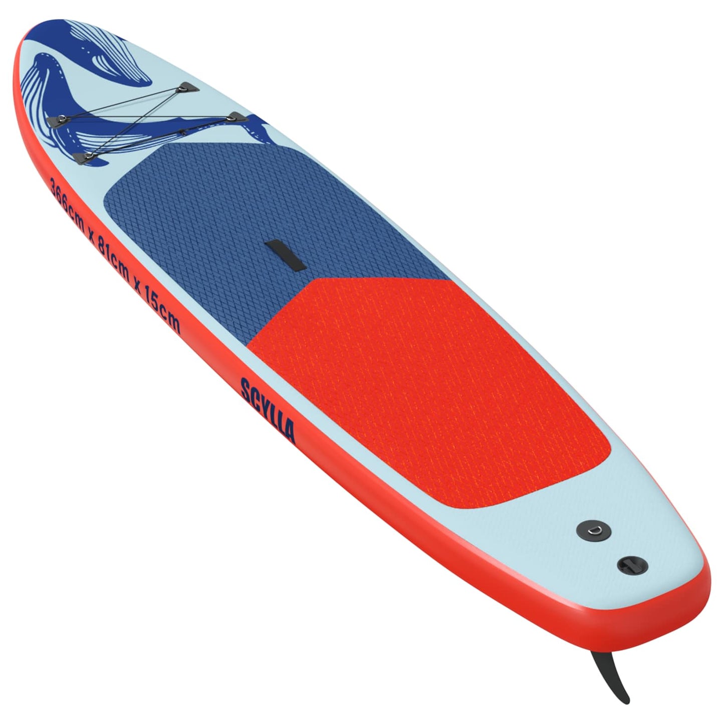 Oppblåsbar Stand Up Paddle Board SCYLLA 366 x 81 x 15 cm Blå