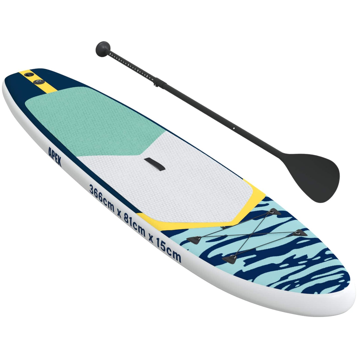 Oppblåsbar Stand Up Paddle Board APEX 366 x 81 x 15 cm Blå for