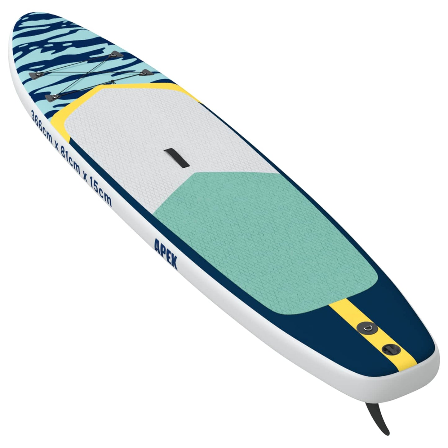 Oppblåsbar Stand Up Paddle Board APEX 366 x 81 x 15 cm Blå for
