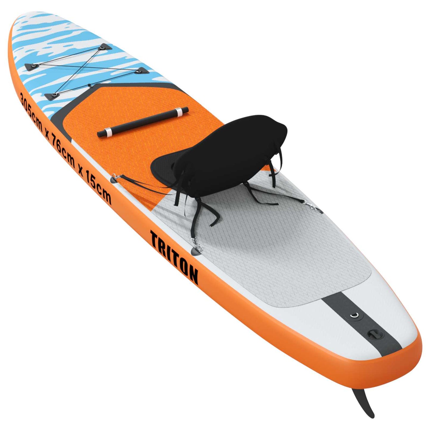 SUP-brett med sete 2-i-1 TRITON 305 x 76 x 15 cm Blå for