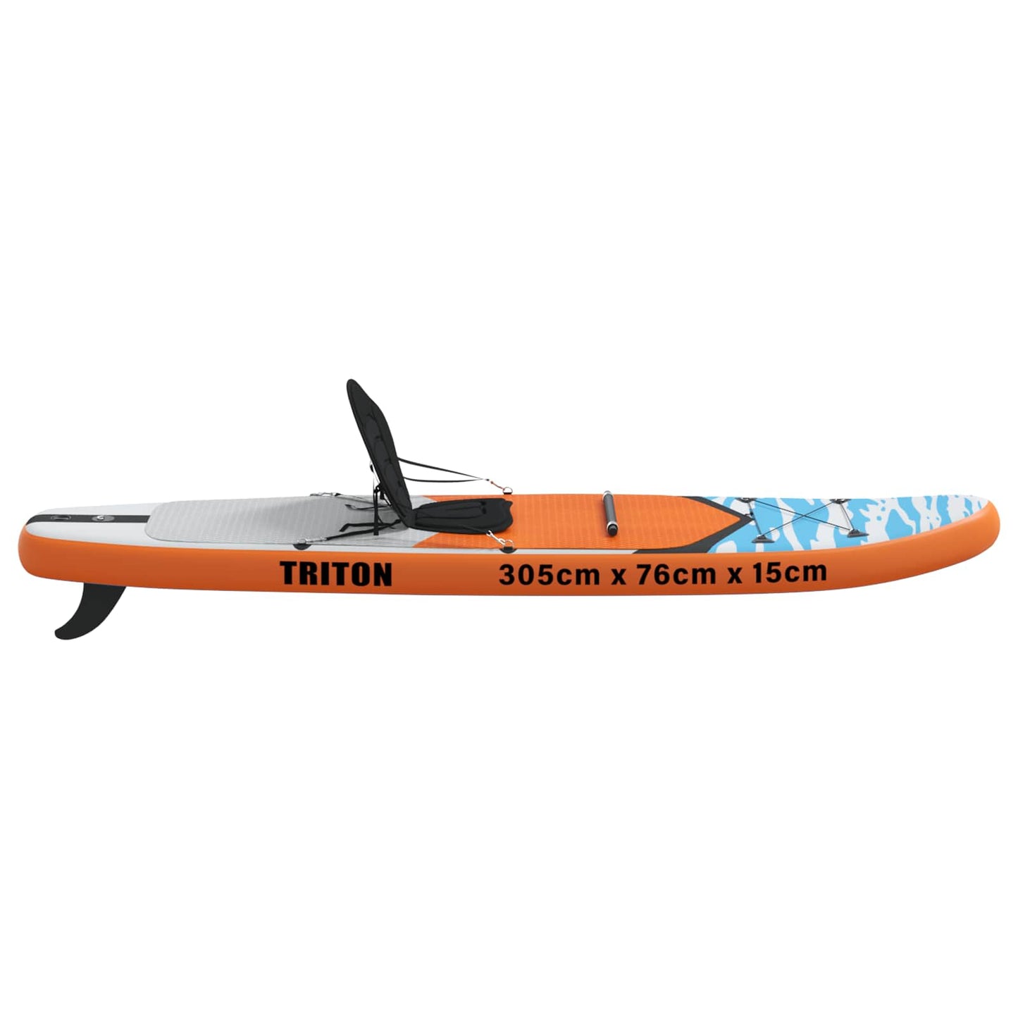 SUP-brett med sete 2-i-1 TRITON 305 x 76 x 15 cm Blå for