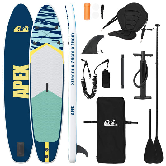 SUP-brett med sete 2-i-1 APEX 305 x 76 x 15 cm Blå for
