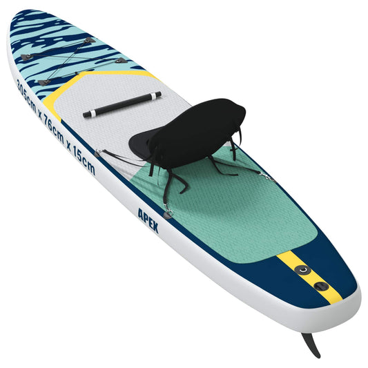 SUP-brett med sete 2-i-1 APEX 305 x 76 x 15 cm Blå for