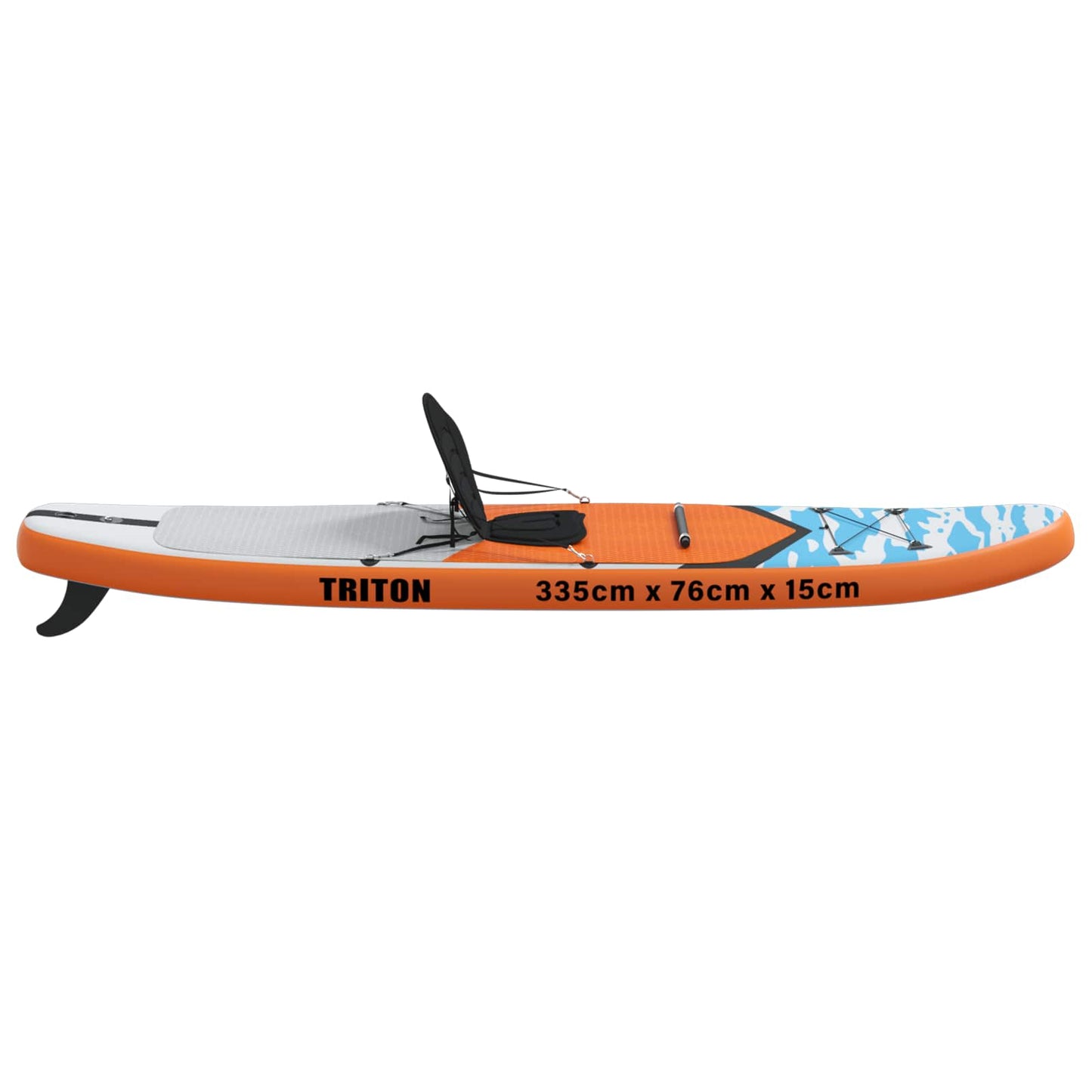 SUP-brett med sete 2-i-1 TRITON 335 x 76 x 15 cm Blå for