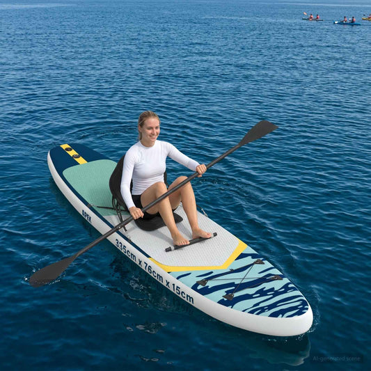 SUP-brett med sete 2-i-1 APEX 335 x 76 x 15 cm Blå for