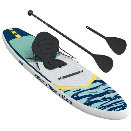 SUP-brett med sete 2-i-1 APEX 335 x 76 x 15 cm Blå for