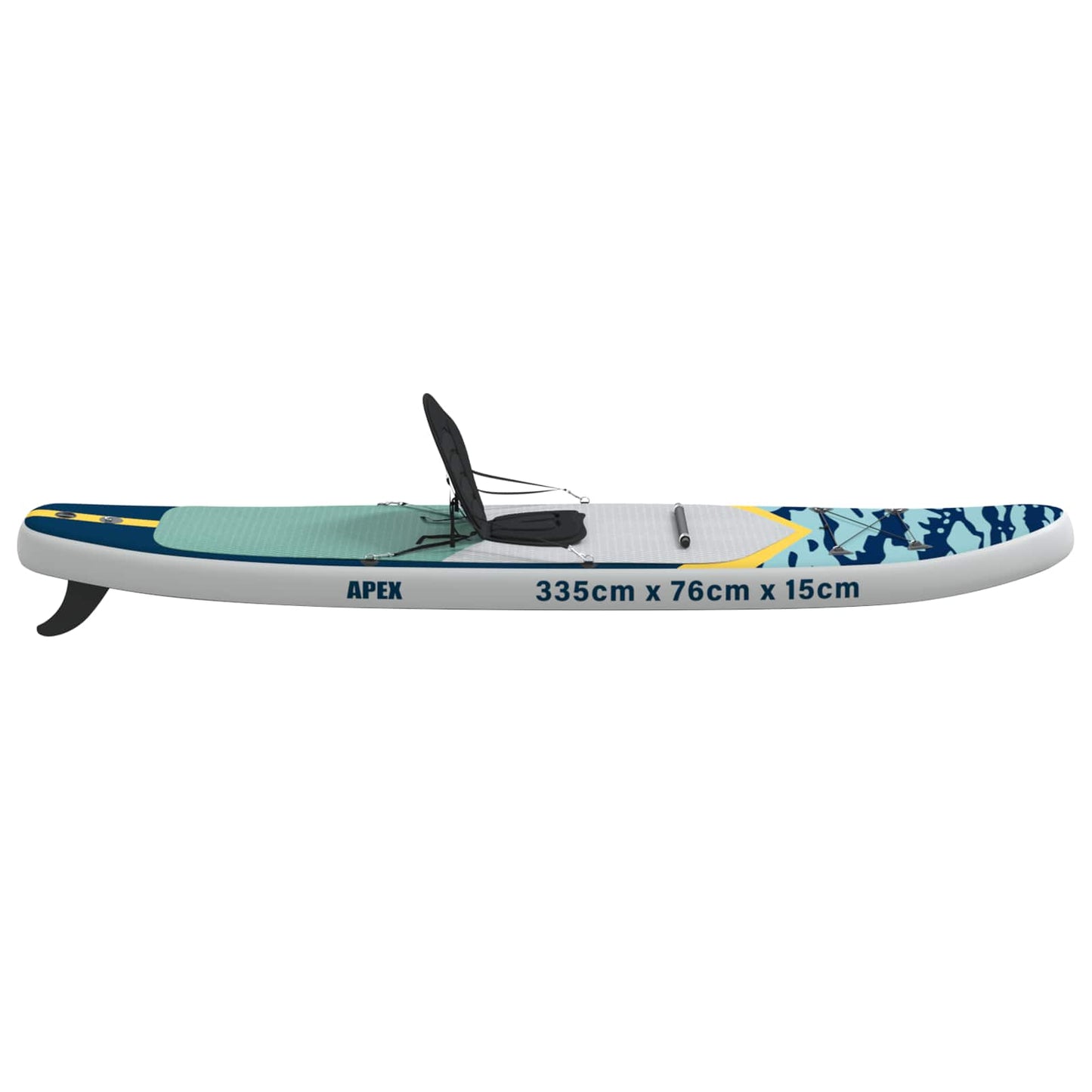 SUP-brett med sete 2-i-1 APEX 335 x 76 x 15 cm Blå for