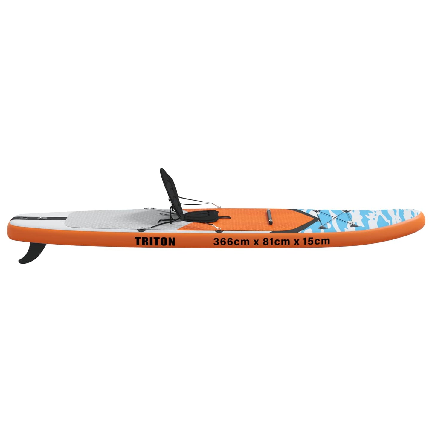 SUP-brett med sete 2-i-1 TRITON 366 x 81 x 15 cm Blå for