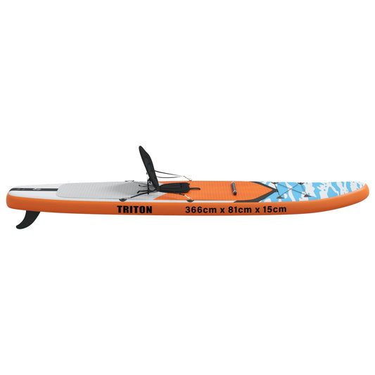 SUP-brett med sete 2-i-1 TRITON 366 x 81 x 15 cm Blå for