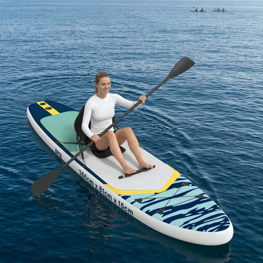 SUP-brett med sete 2-i-1 APEX 366 x 81 x 15 cm Blå for