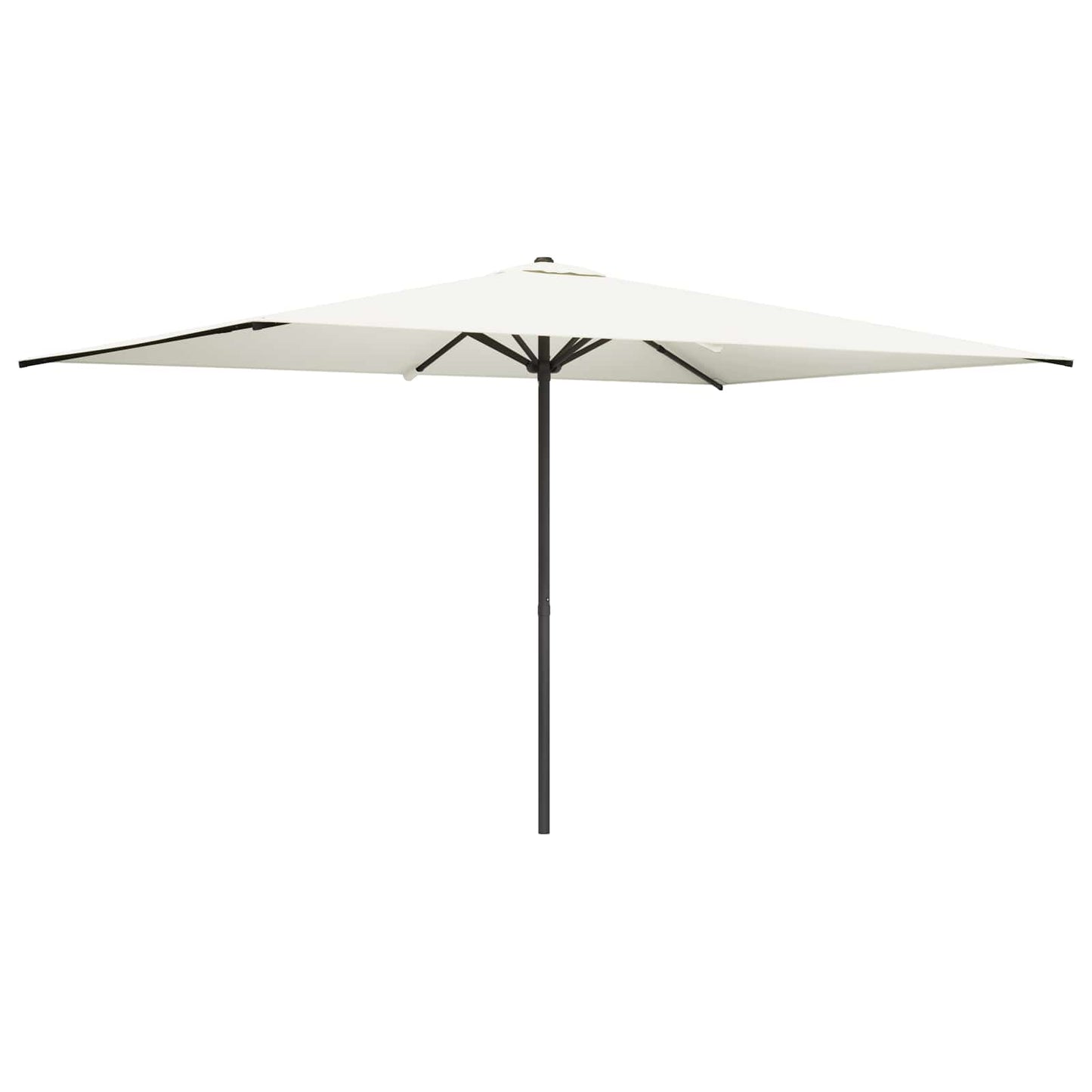 Hageparasol 200 x 300 cm Polyester Rektangulær Krem