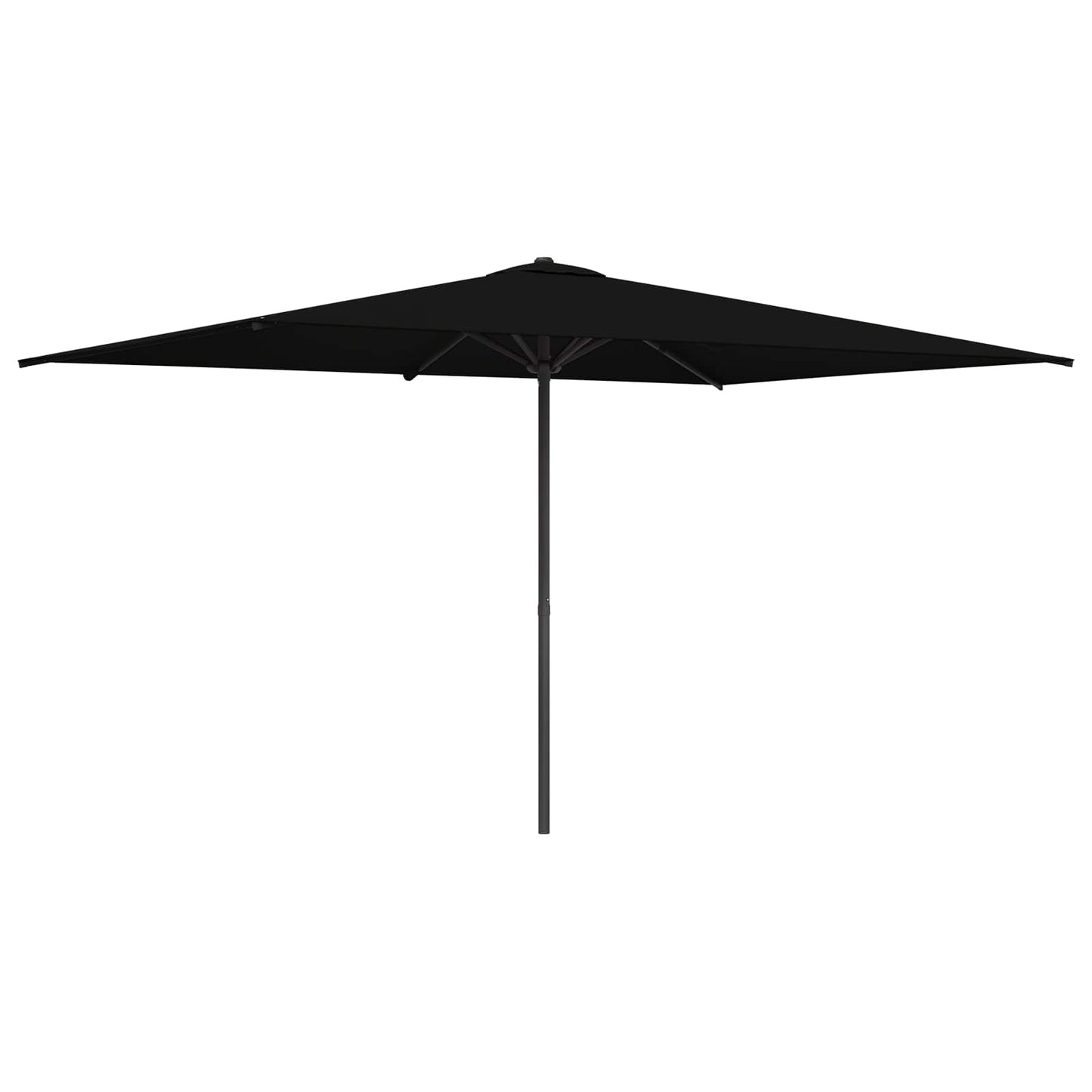 Hageparasol 200 x 300 cm Polyester Rektangulær Svart