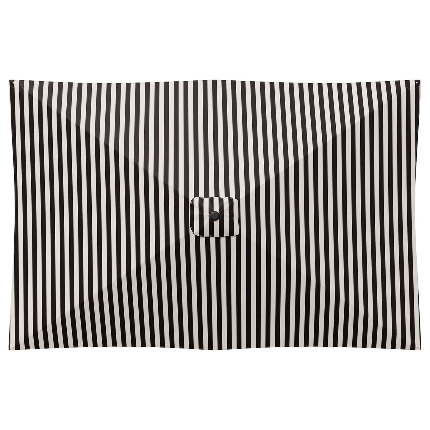 Hageparasol 200 x 300 cm Polyester Rektangulær Svart og Hvit