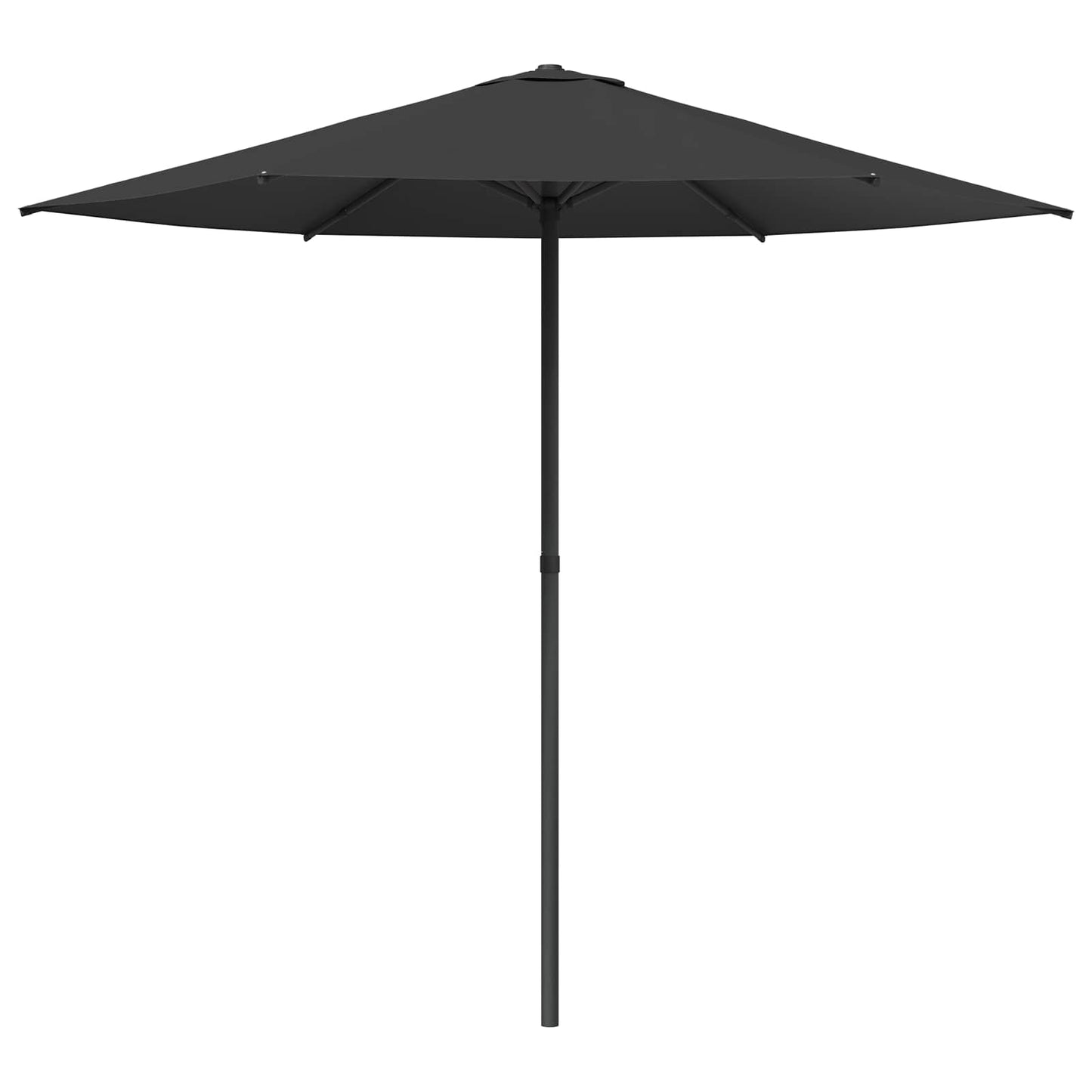 Hageparasol 230 x 230 cm Polyester Rektangulær Antrasitt