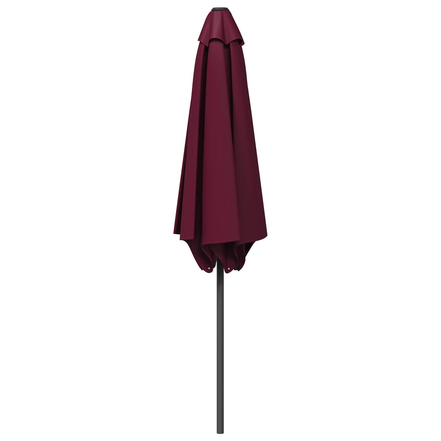 Hageparasol 230 x 230 cm Polyester Rektangulær Bordeaux Rød