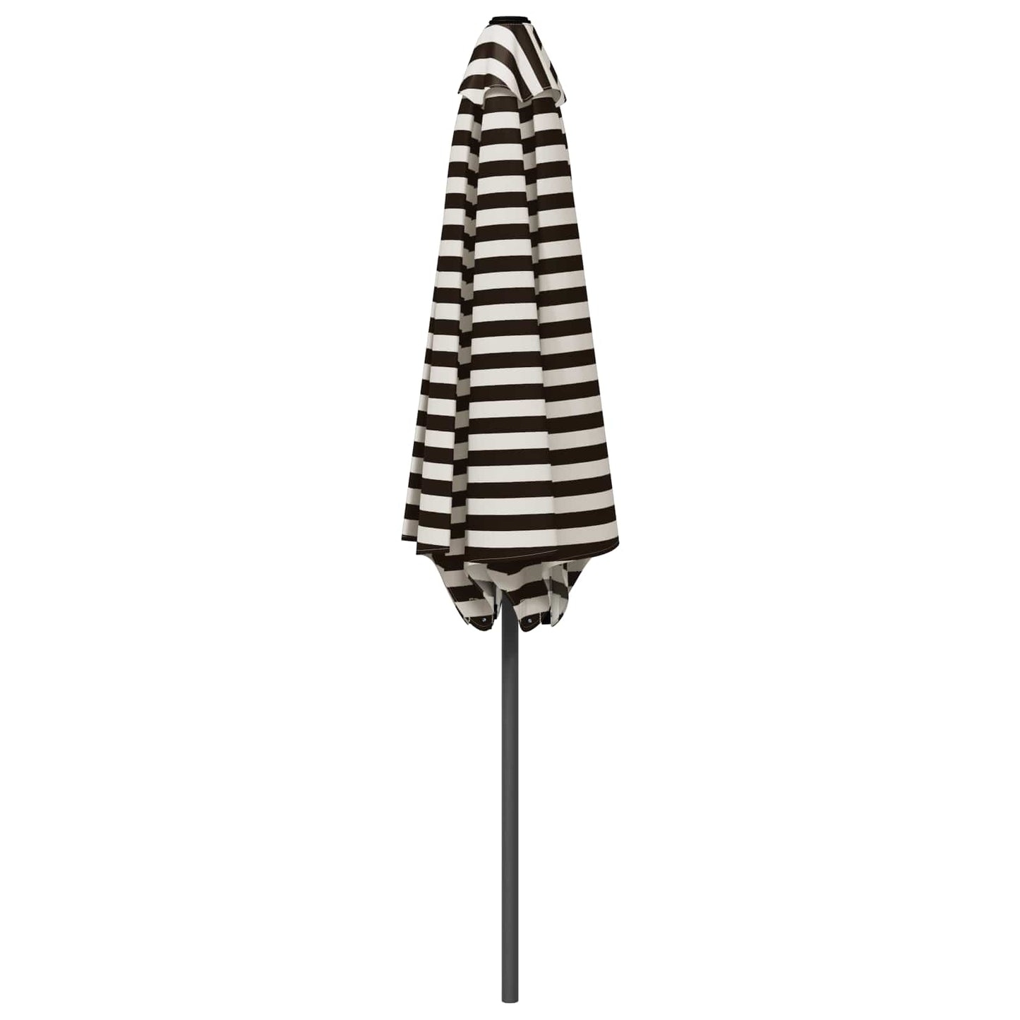 Hageparasol 230 x 230 cm Polyester Rektangulær Svart og Hvit