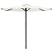 Hageparasol 270 x 270 cm Polyester Rektangulær Krem