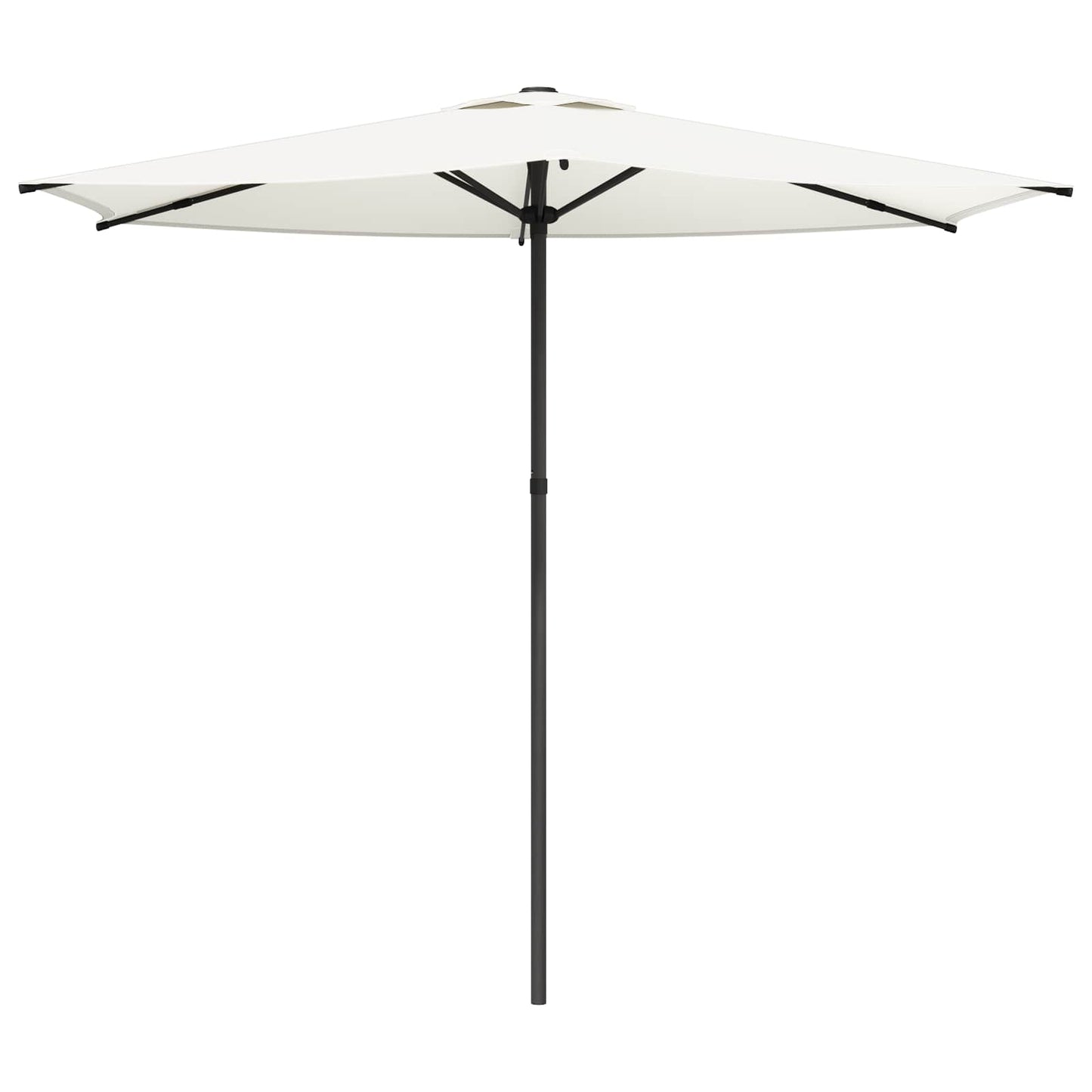 Hageparasol 270 x 270 cm Polyester Rektangulær Krem