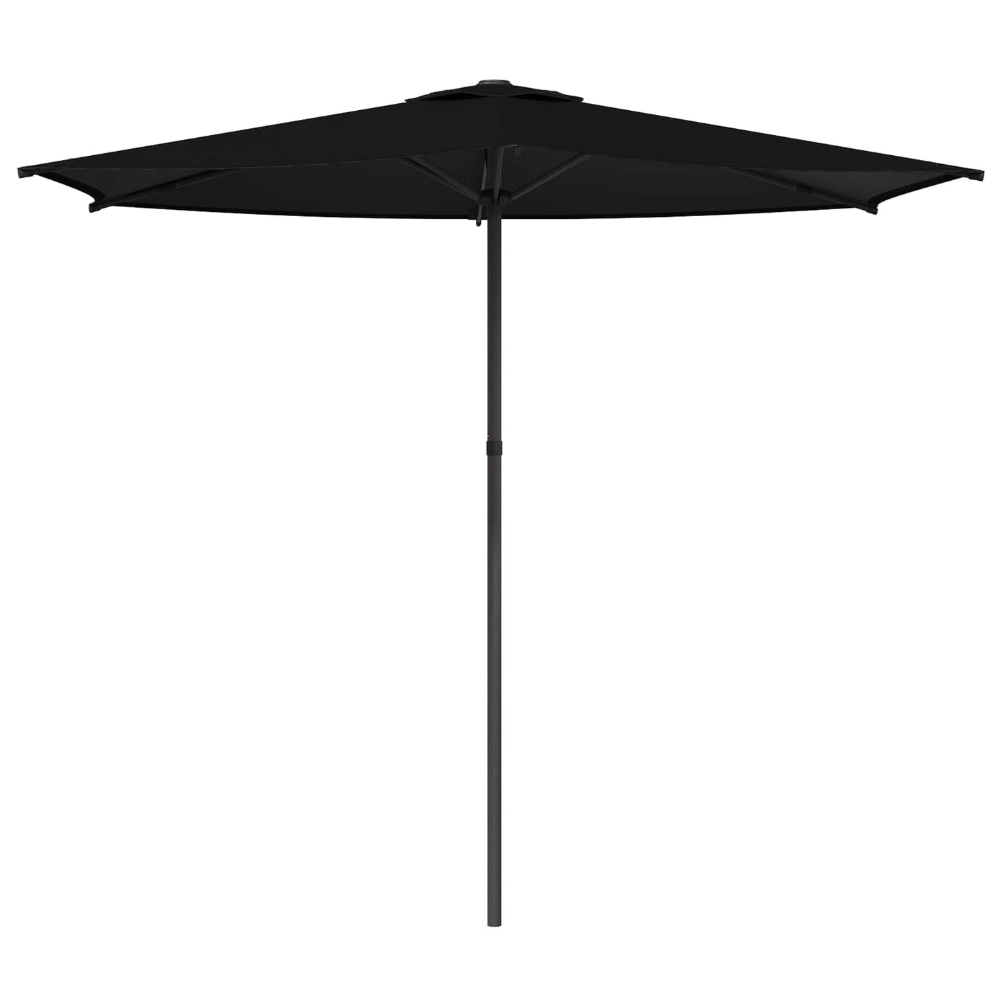 Hageparasol 270 x 270 cm Polyester Rektangulær Svart