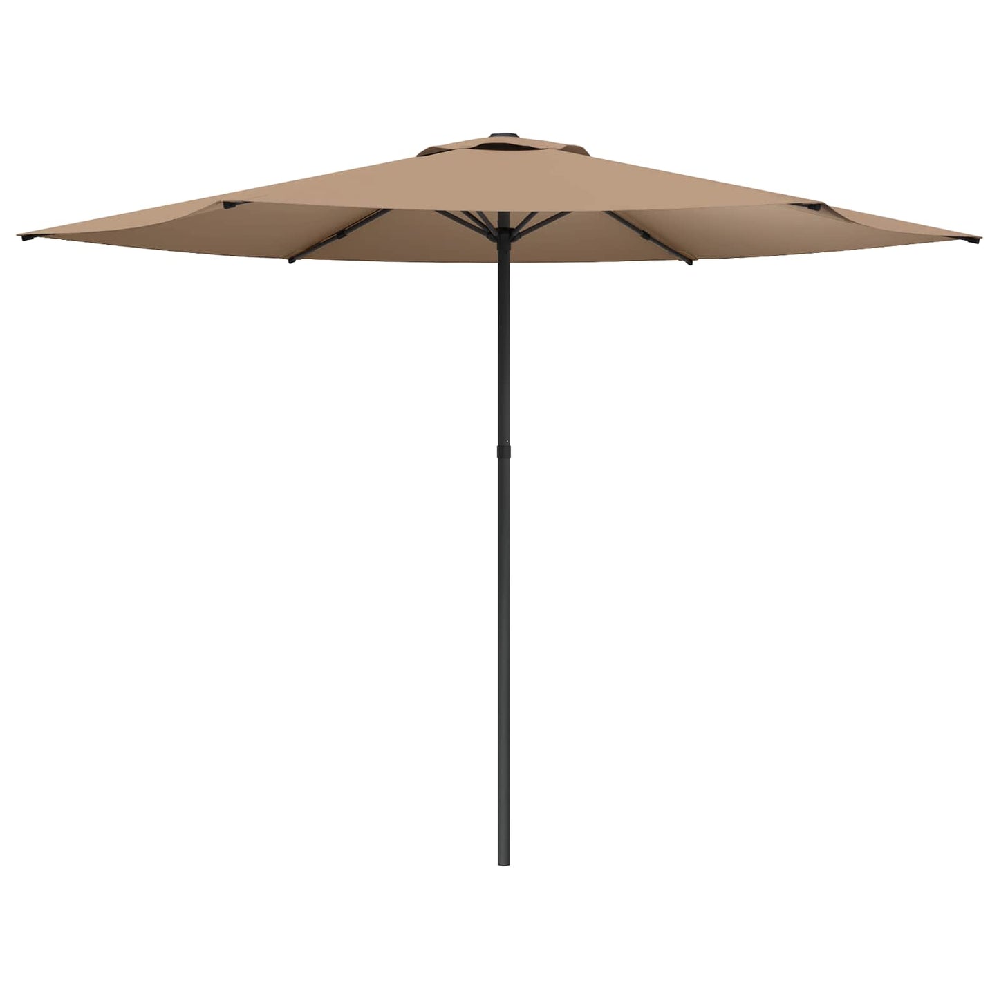 Hageparasol 300 x 300 cm Polyester Rektangulær Gråbrun