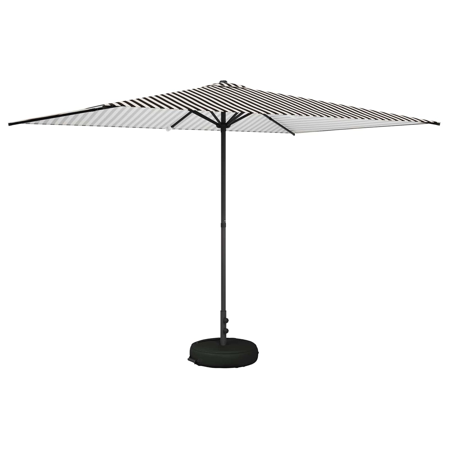 Hageparasol med base 200 x 300 cm Polyester Rektangulær