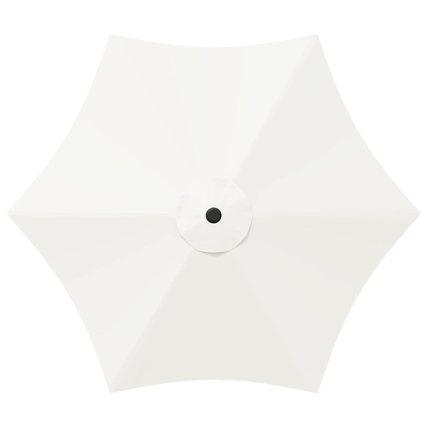 Hageparasol 230 x 230 cm Polyester Rektangulær Krem