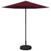 Hageparasol 230 x 230 cm Polyester Rektangulær Bordeaux Rød