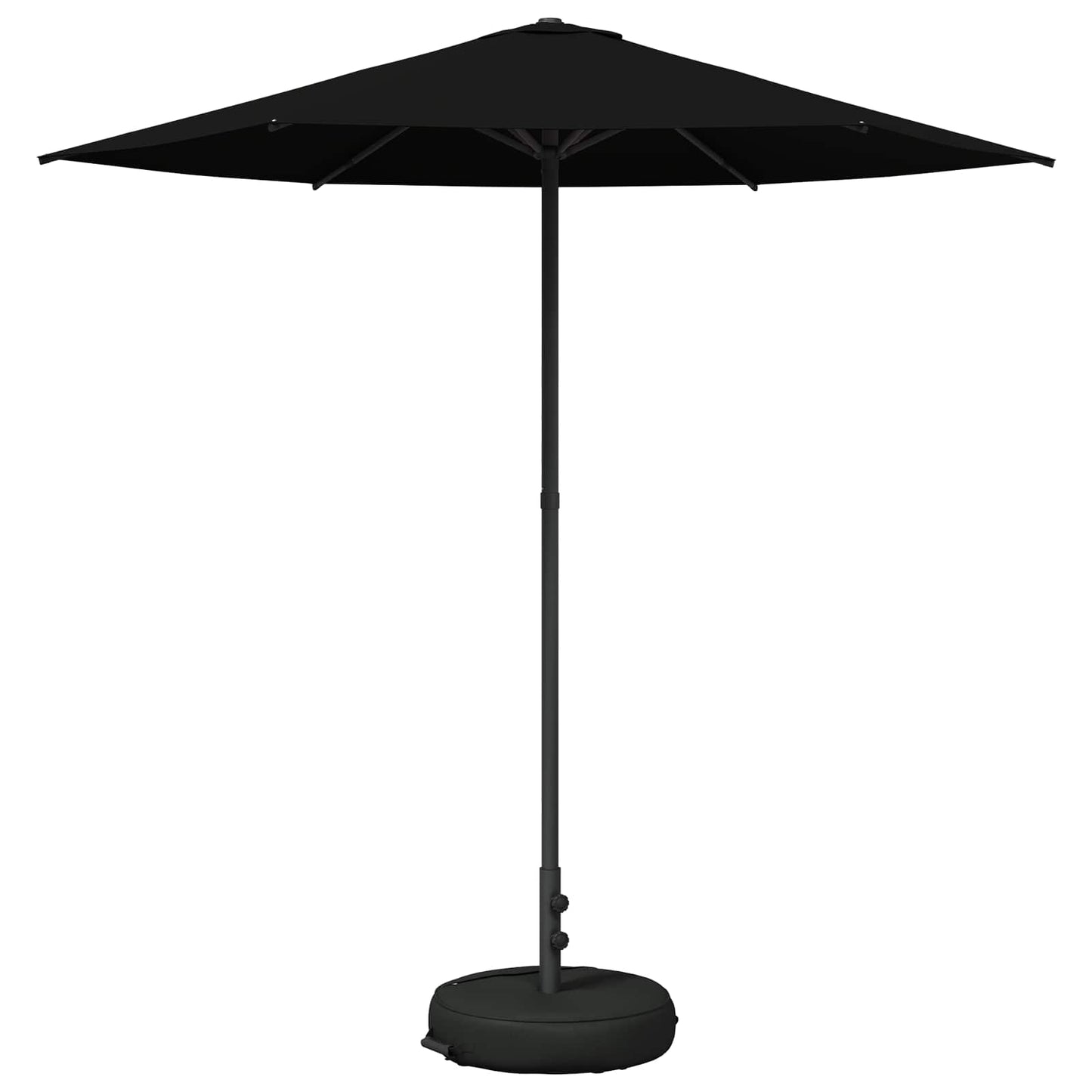 Hageparasol 230 x 230 cm Polyester Rektangulær Svart