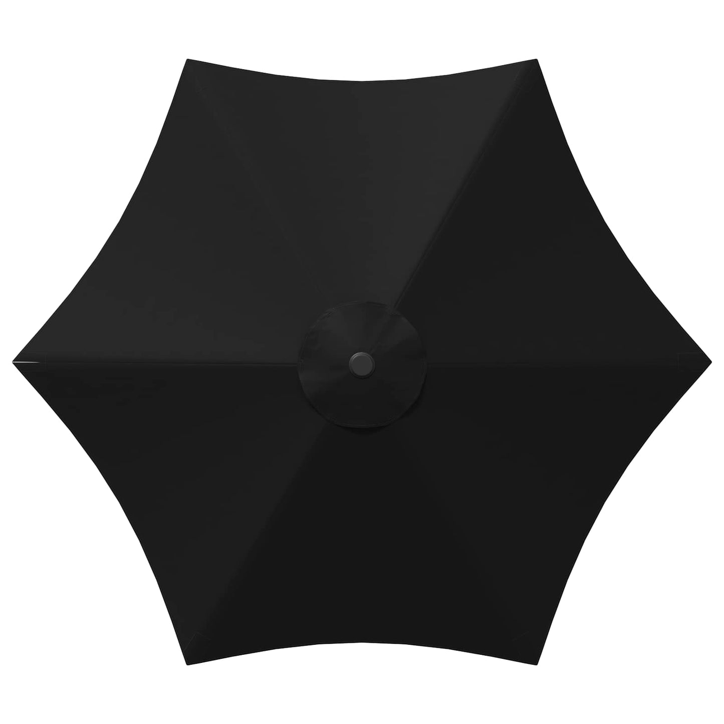 Hageparasol 230 x 230 cm Polyester Rektangulær Svart