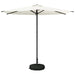 Hageparasol 270 x 270 cm Polyester Rektangulær Krem