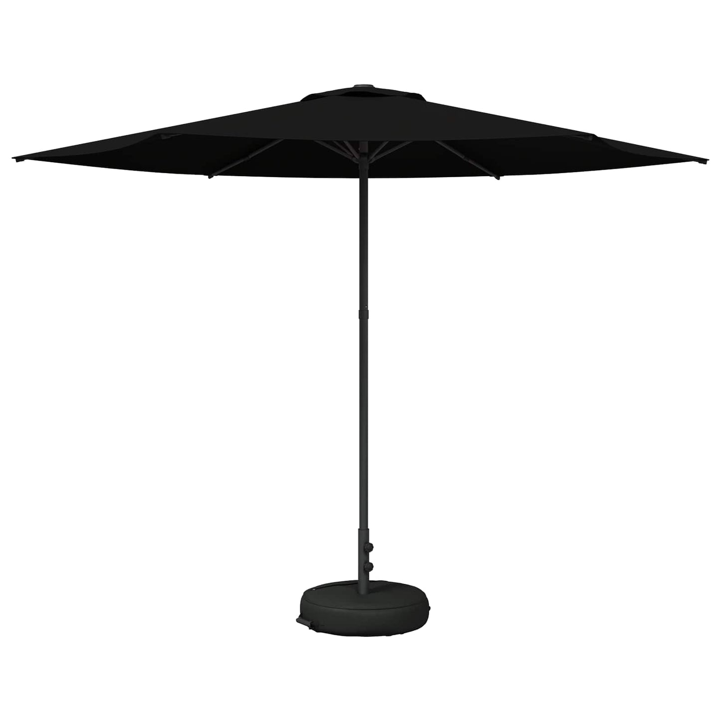 Hageparasol 300 x 300 cm Polyester Rektangulær Svart