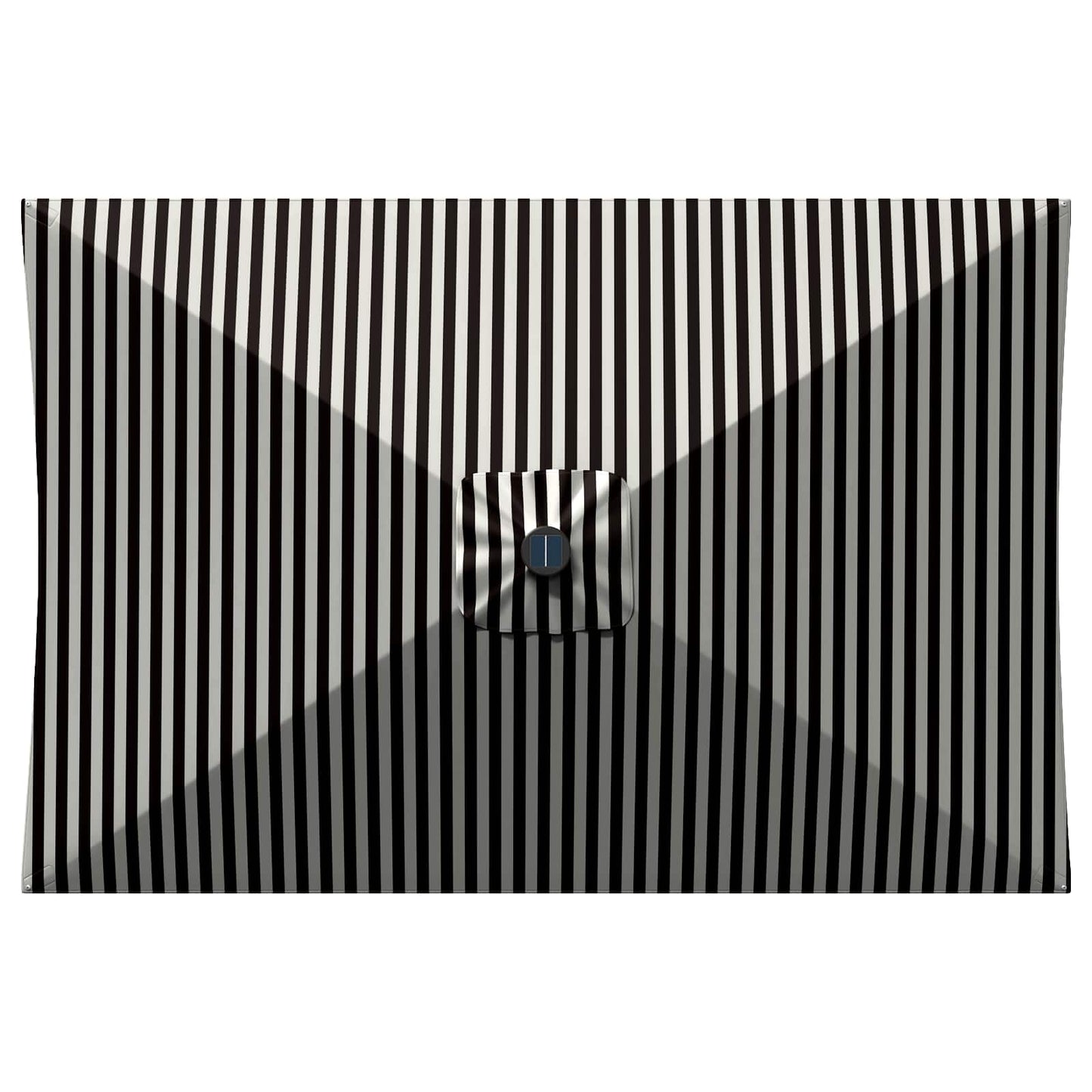 Hageparasol med LED-lamper og fot 200 x 300 cm Polyester