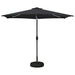 Hageparasol med LED-lamper og fot 300 x 300 cm Polyester