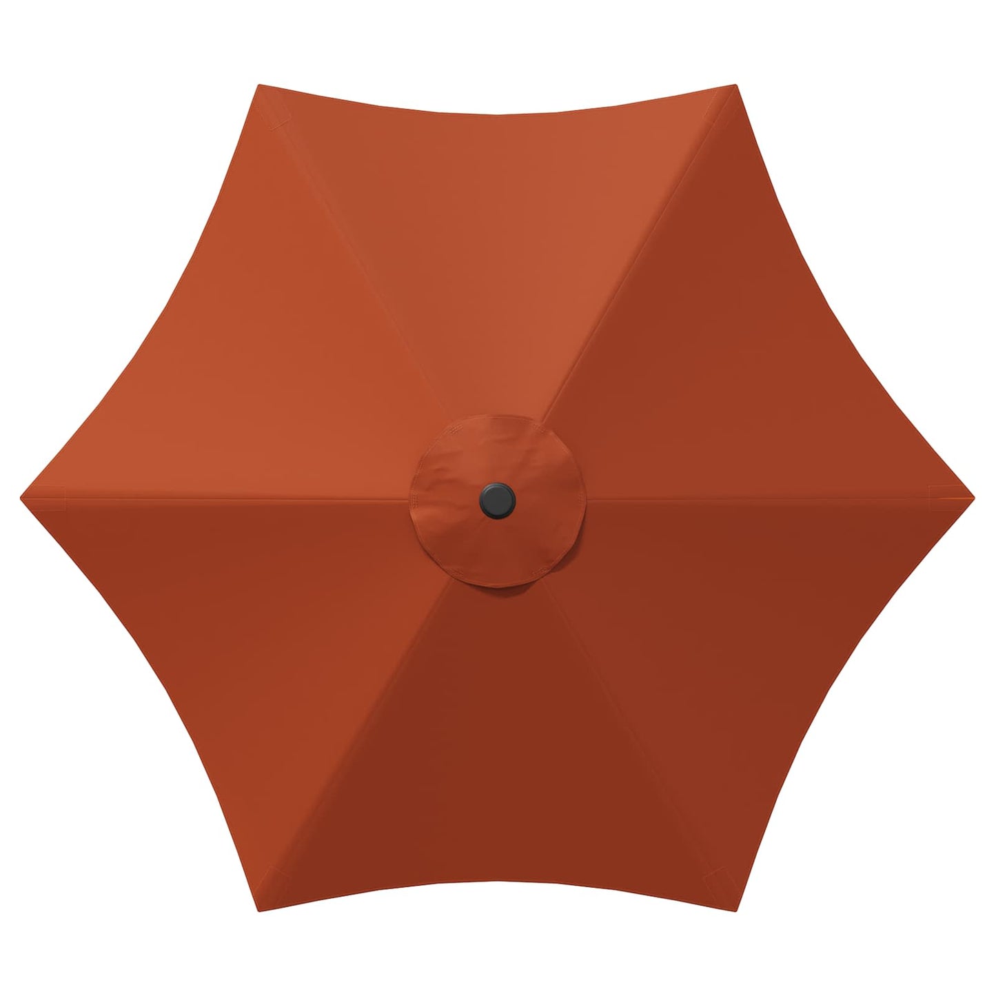 Hageparasol med LED-lamper og fot 300 x 300 cm Polyester