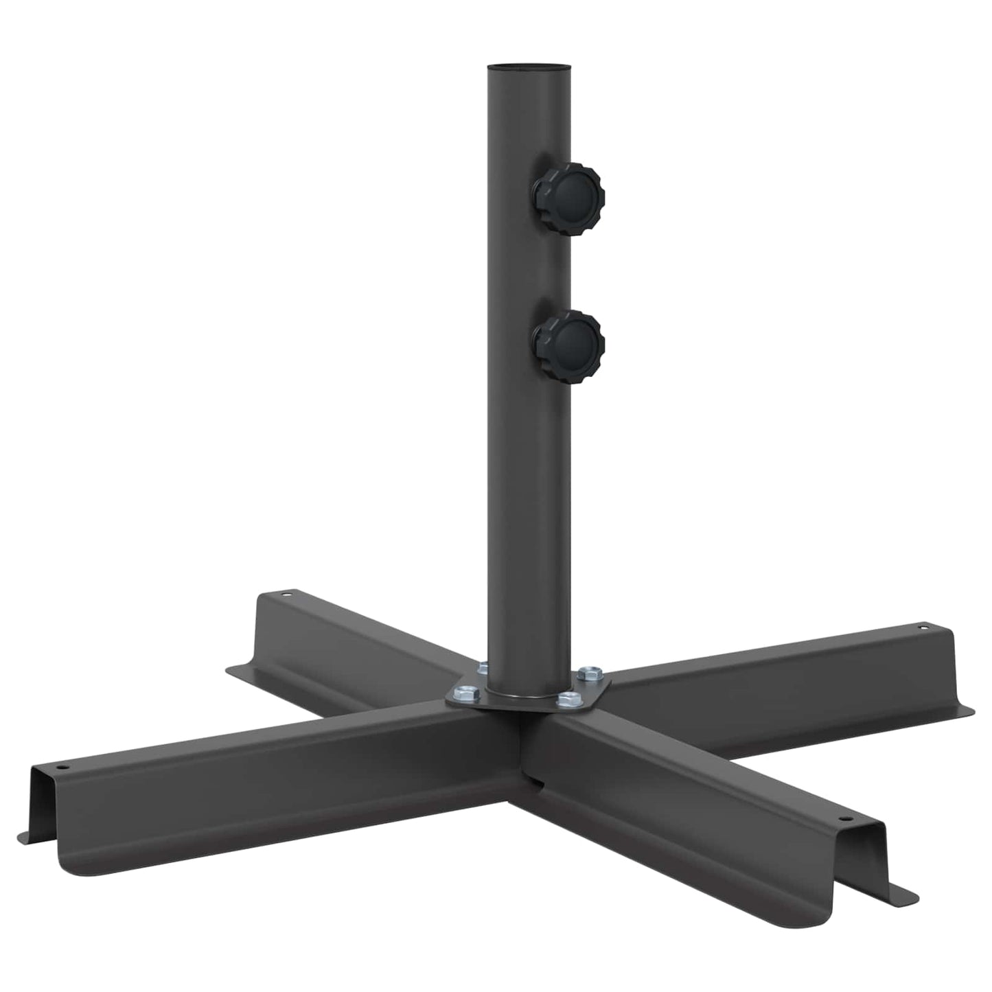 Patio parasollfot 53 x 53 x 40 cm Stål Svart