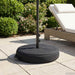 Patio parasollfot 60 x 60 cm Stål Svart