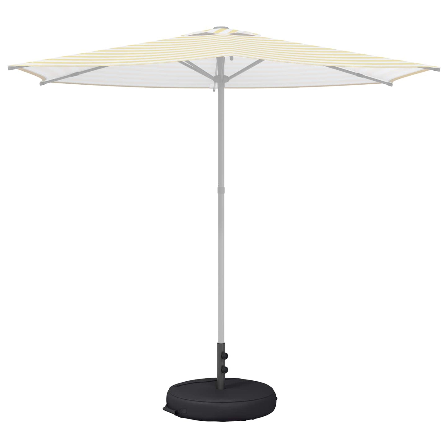 Patio parasollfot 60 x 60 cm Stål Svart