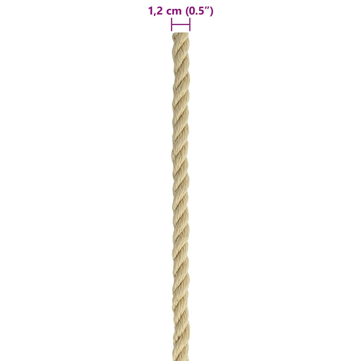 Båtsnor 50 m 1.2 Naturlig PP