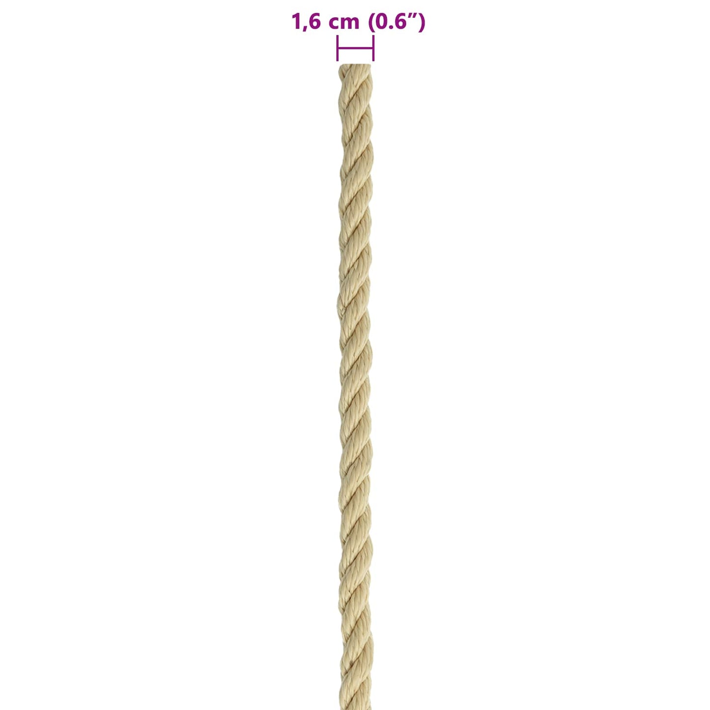 Båtsnor 100 m 1.6 Naturlig PP