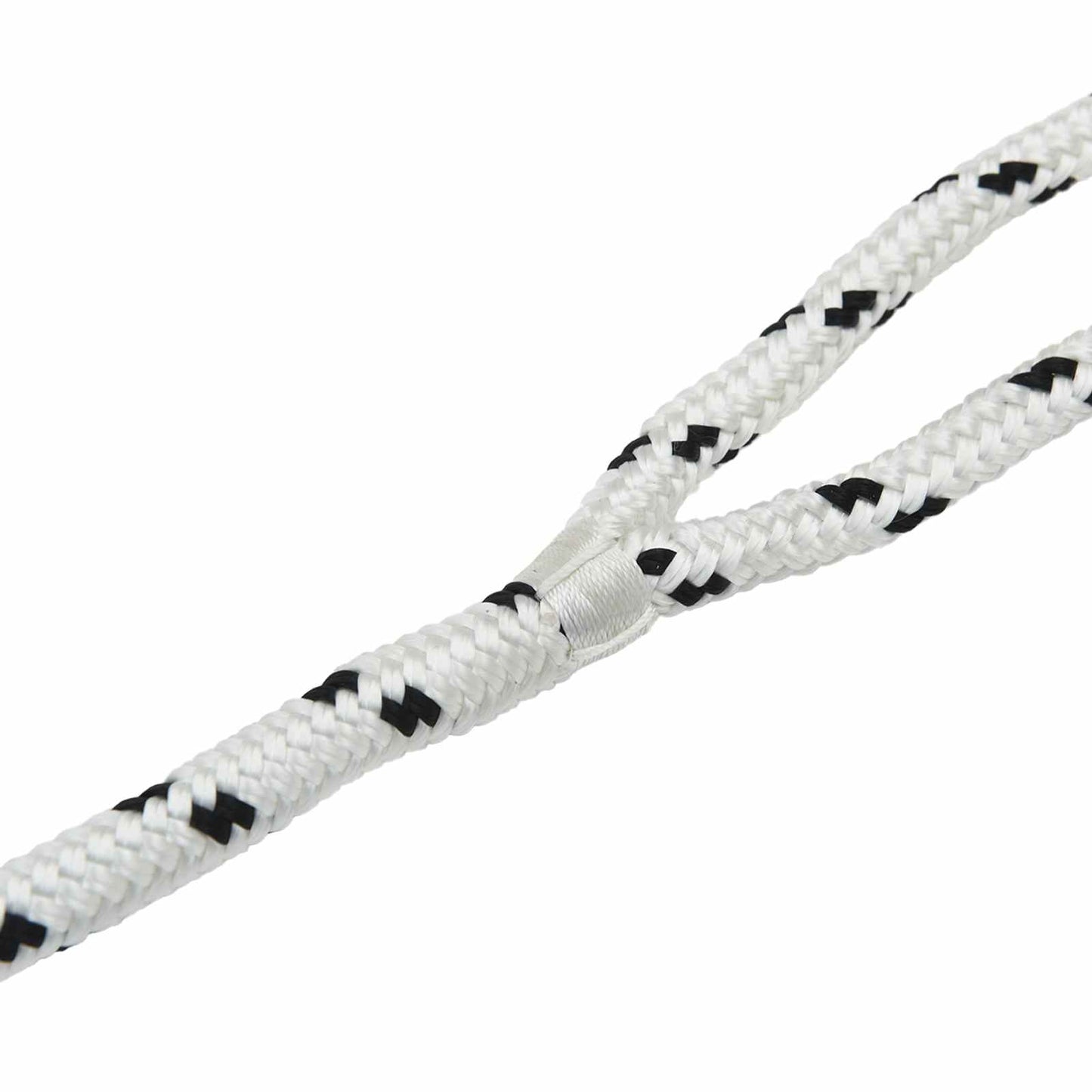 Båtsnor 15 m 1.2 Hvit og svart Polyester