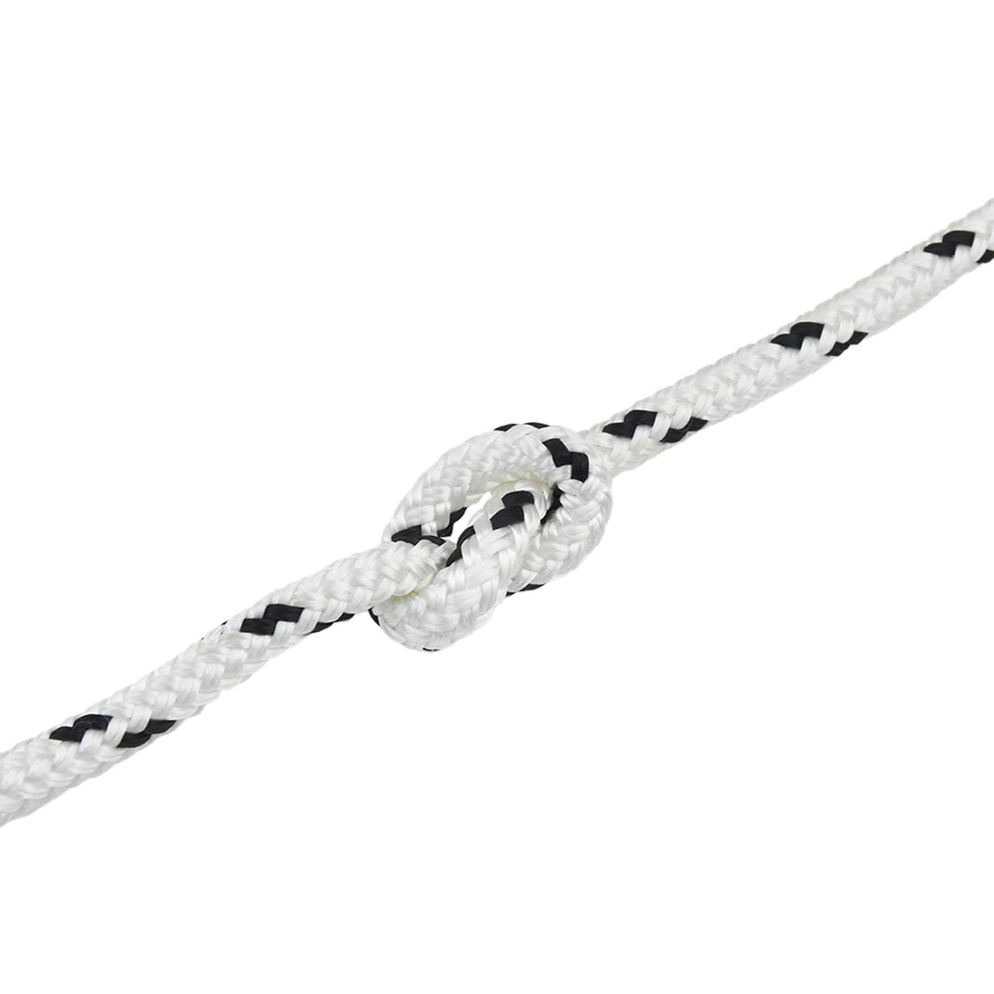 Båtsnor 6 m 1.6 Hvit og svart Polyester