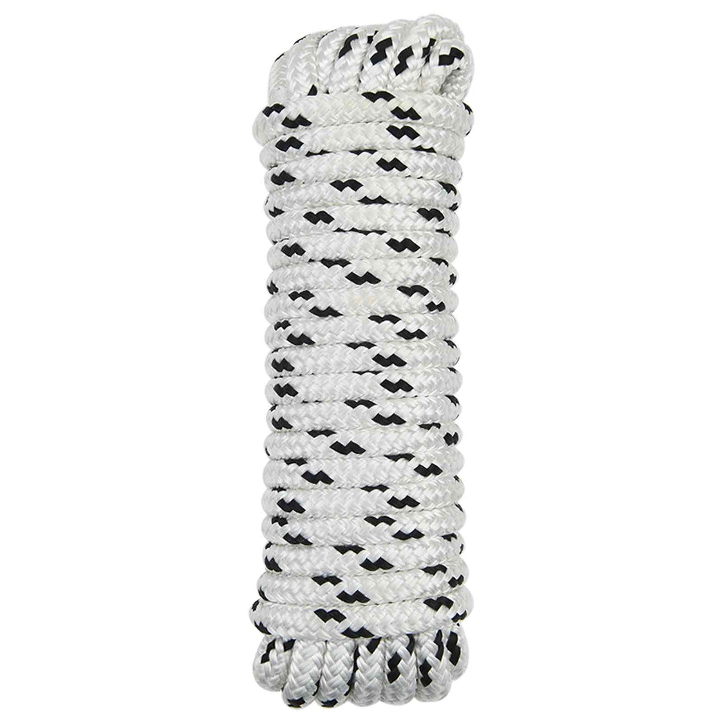 Båtsnor 6 m 2 Hvit og svart Polyester