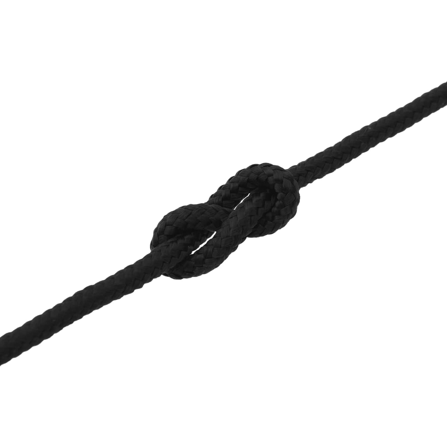Båtsnor 12 mm 9 m Svart Polyester