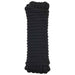 Båtsnor 14 mm 9 m Svart Polyester