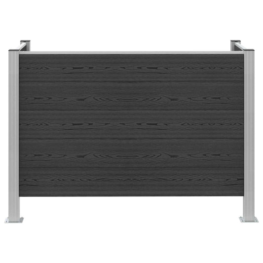 Avfallsbingehekk Grå 161 x 85 x 115 cm Aluminium og WPC