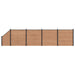 Gjerdeplate 5 pcs WPC og Aluminium Brun