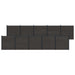 Gjerdeplate 10 pcs WPC og Aluminium Svart