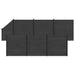 Gjerdeplate 7 pcs WPC og Aluminium Svart
